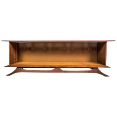 Sculpted Studio Cabinet or Credenza in Walnut