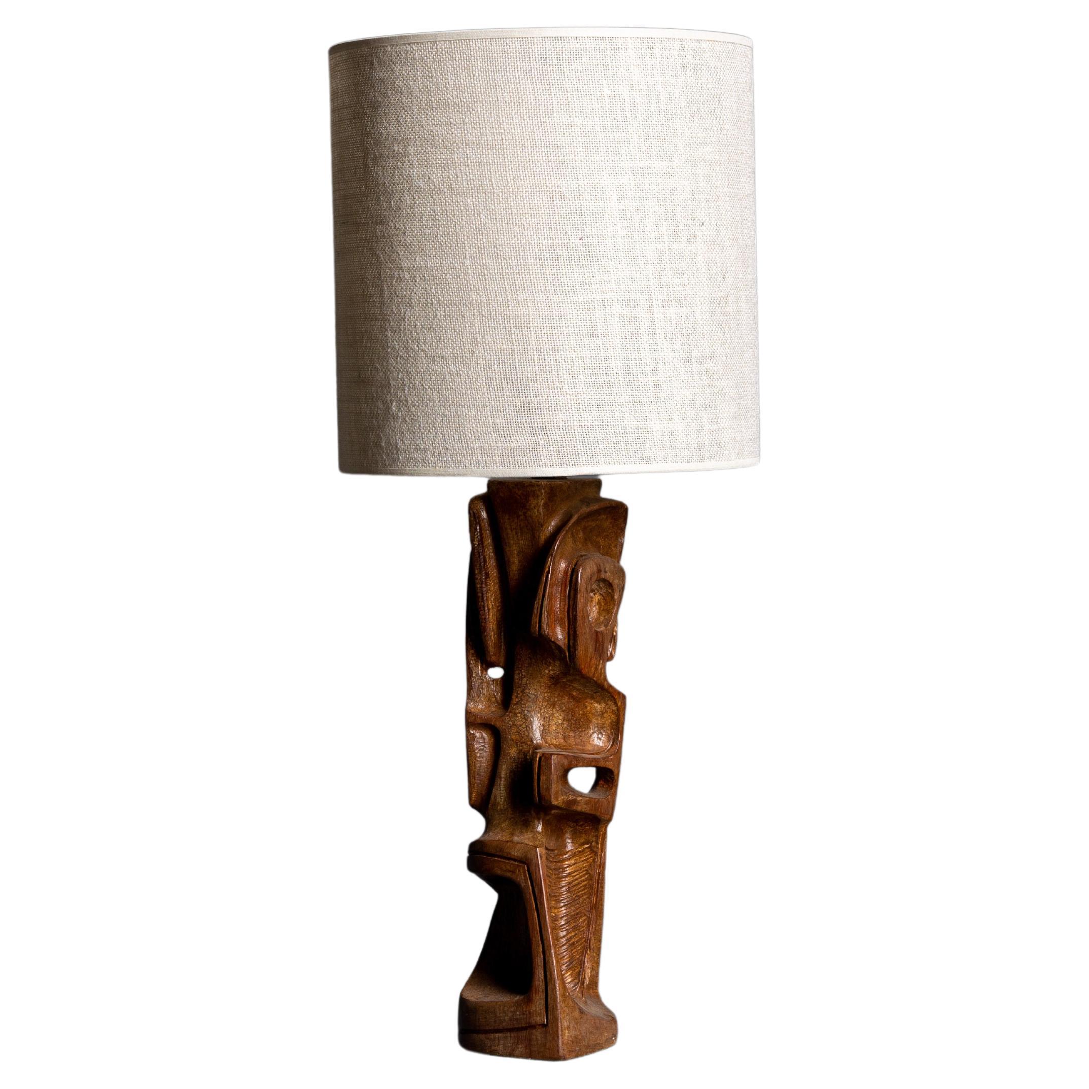 Sculpted Table Lamp by Gianni Pinna, Italy, 1970s For Sale