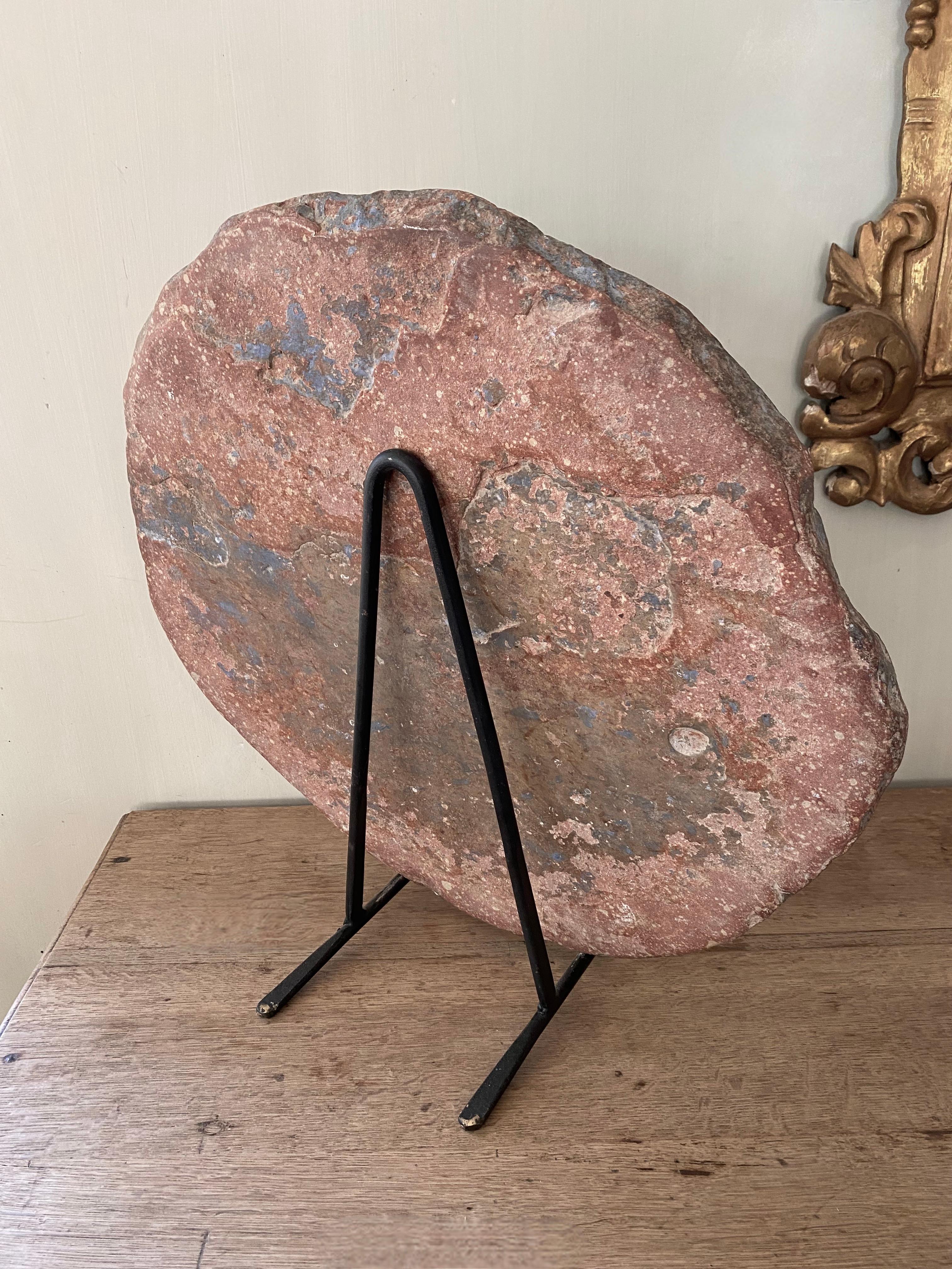 Mid-20th Century Sculpted Tablet On Base For Sale