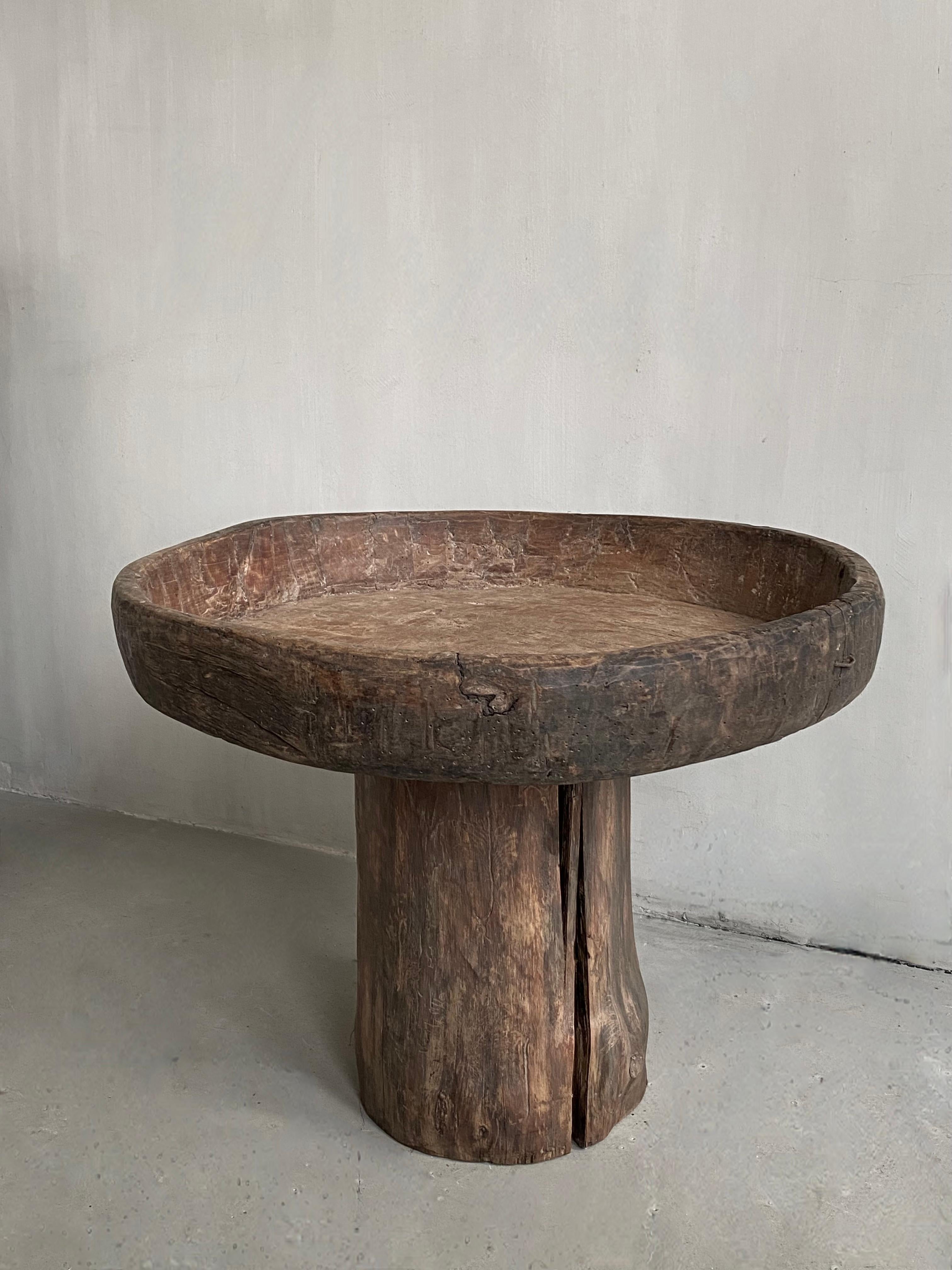 Contemporary Sculpted Wabi Sabi Side table