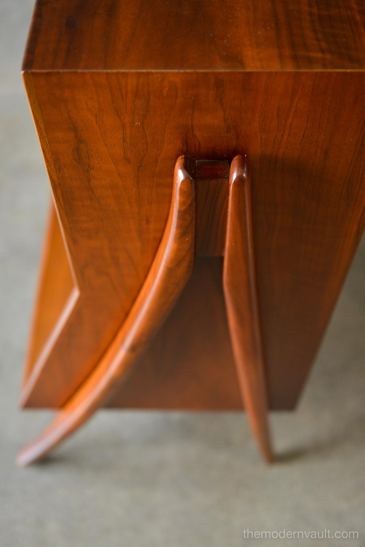 Mid-20th Century Sculpted Walnut Bookcase by Kipp Stewart for Drexel, circa 1965