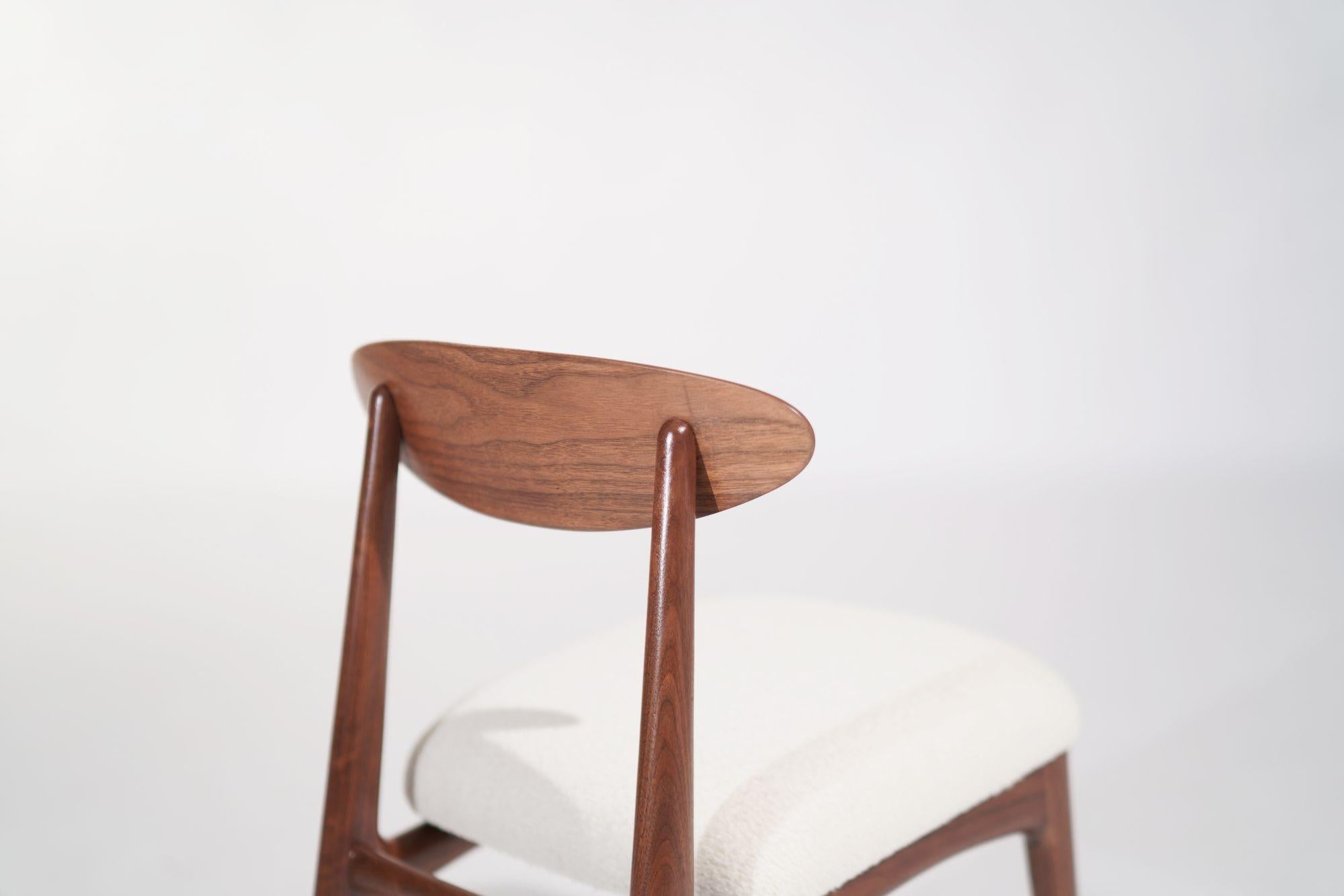 Sculpted Walnut Desk Chair by C. Stan Morris, C. 1967 For Sale 3
