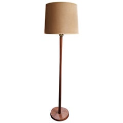 Sculpted Walnut Floor Lamp by Laurel Lamp Company
