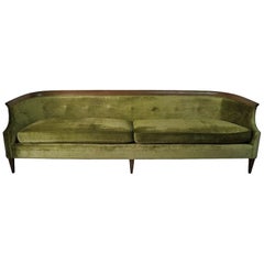 Sculpted Walnut Sofa by Erwin Lambeth for Tomlinson Furniture Co.