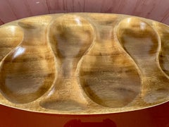 Sculpted Wood Biomorphic Catch All