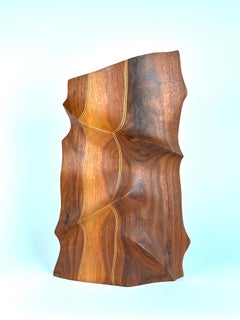 Sculpted Wood Vase Form by Charles Kaplan