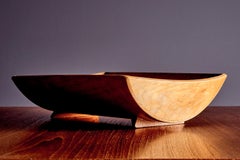 Sculpted Maple Bowl by Glenwood, Mid-Century Modern, USA, 1960s