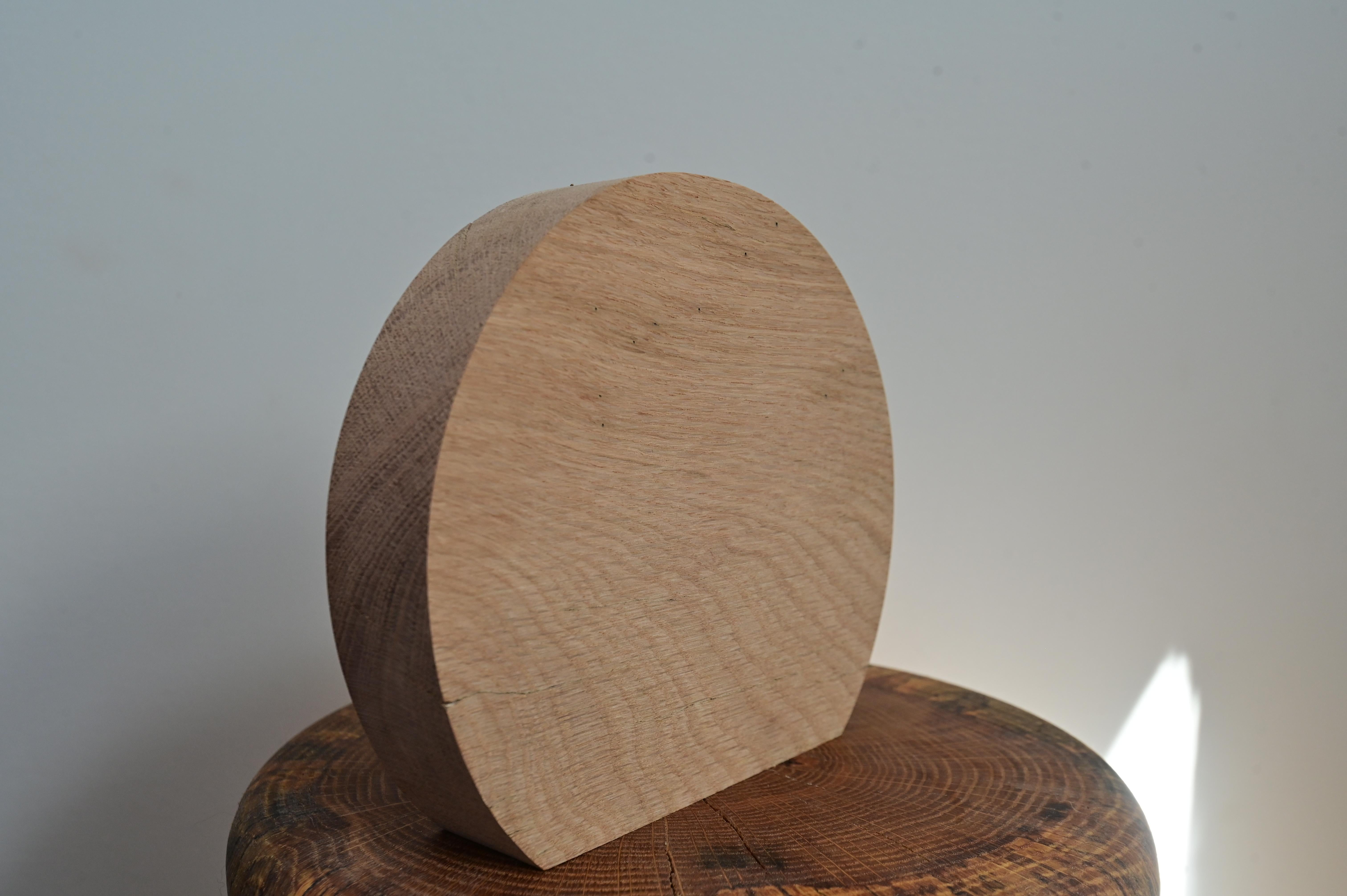 Contemporary Sculpted Wooden Vase For Sale