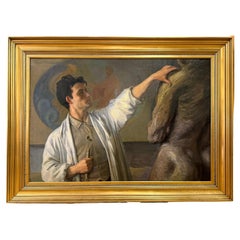 "Esculpir el desnudo", Pintura monumental e importante, Dinamarca, Belle Époque