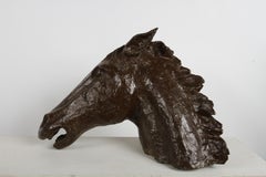 Sculptor & Artist Tom Bill - Unique Life Size Lost Wax Bronze Horse Head Bust