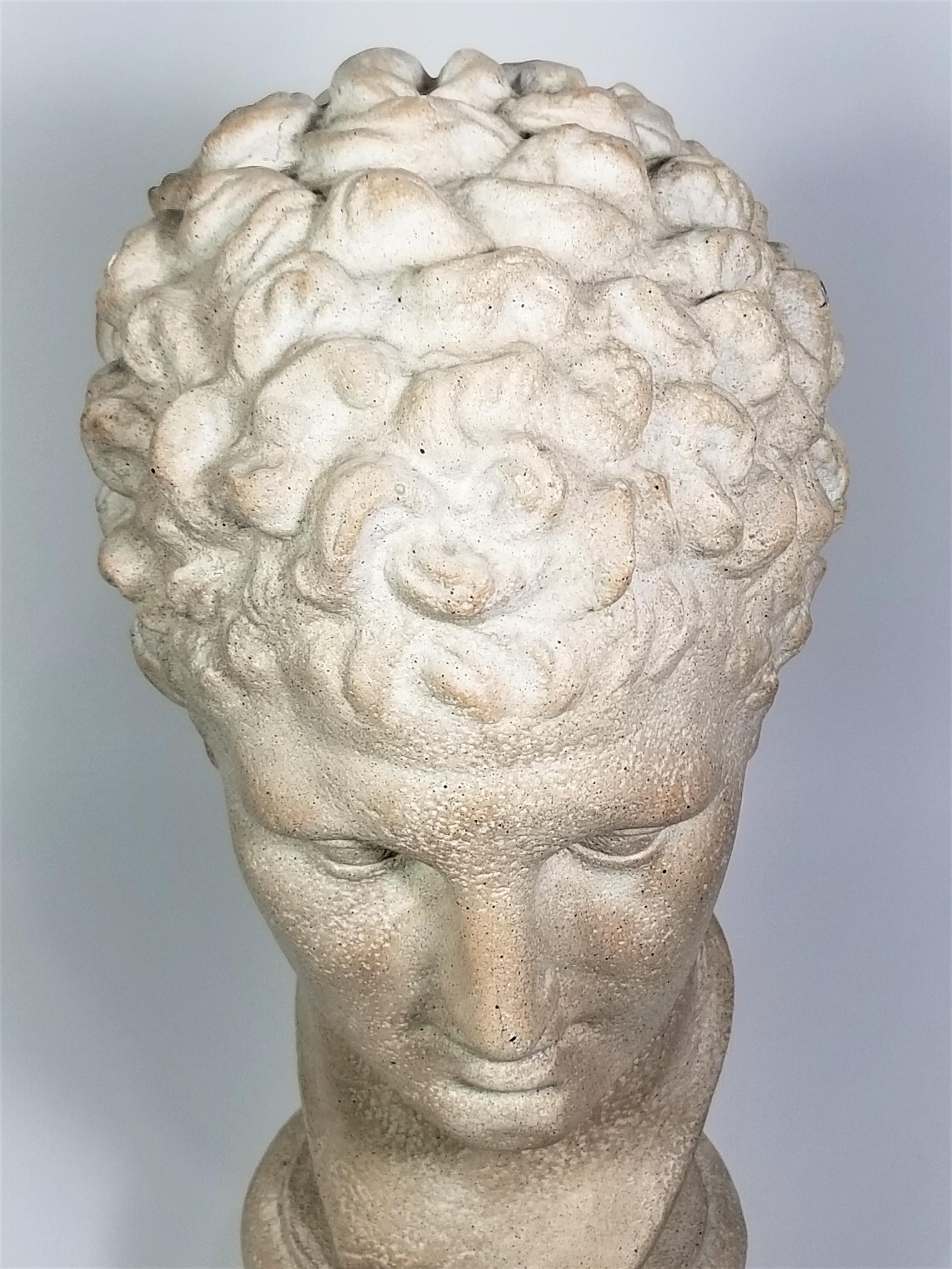 Sculpture Signed Austin Productions 1984 Bust of David For Sale 4