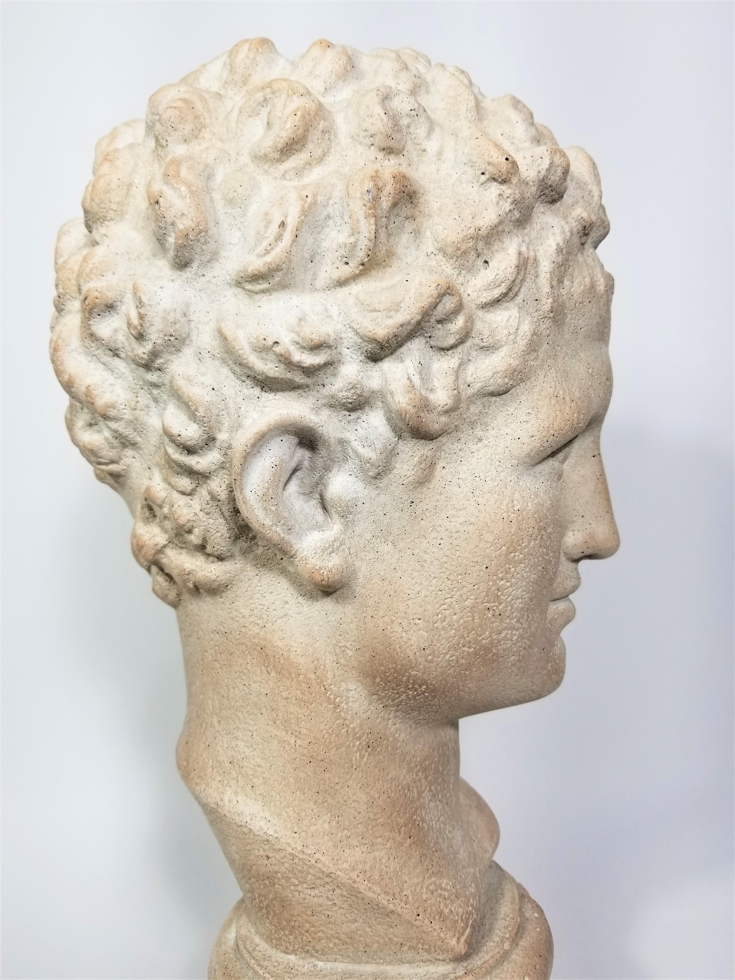 XX secolo Scultura firmata Austin Productions 1984 Busto di David