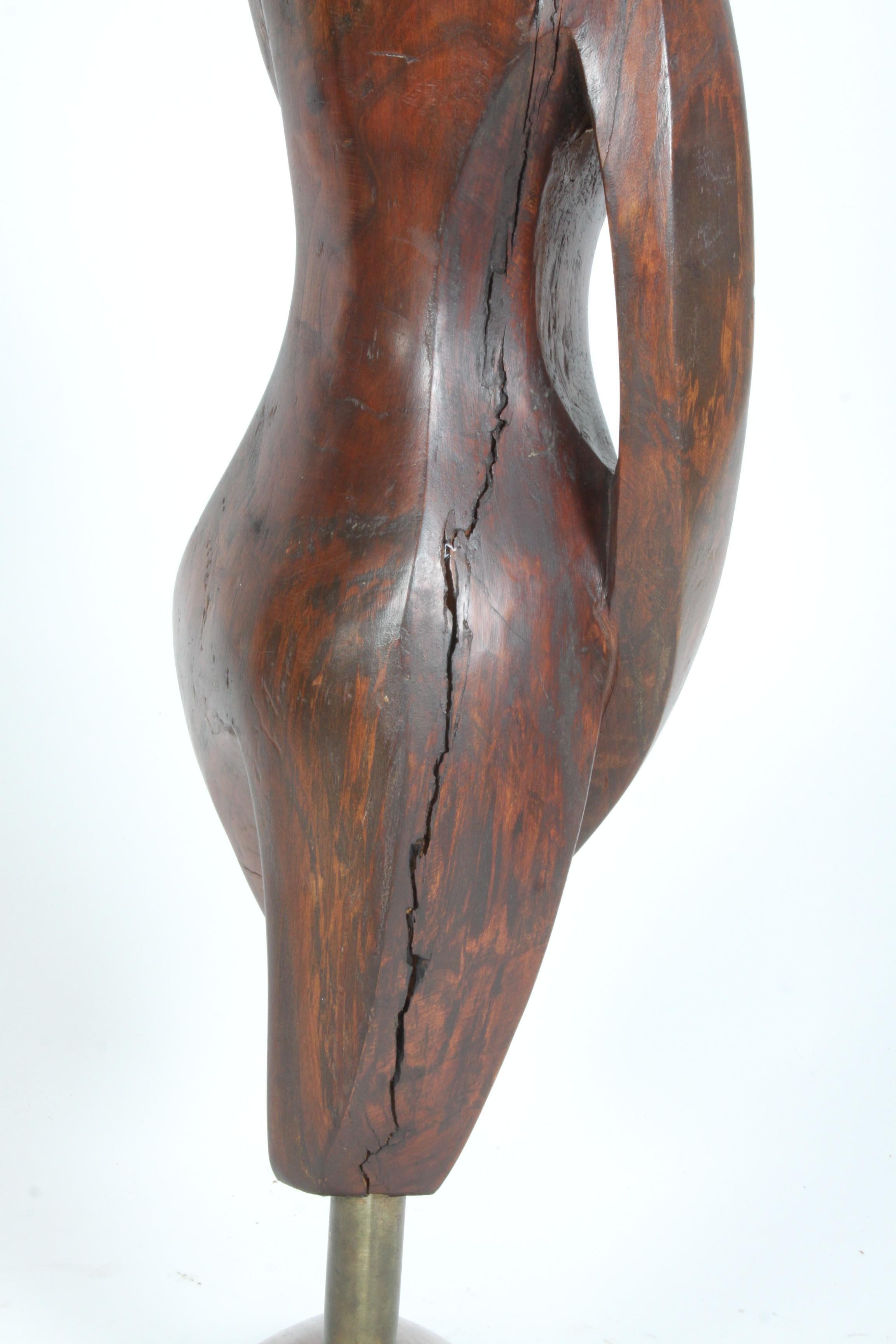 Scultore William Conrad Severson Inizio 1956 Scultura scolpita di donna nuda  MCM in vendita 2