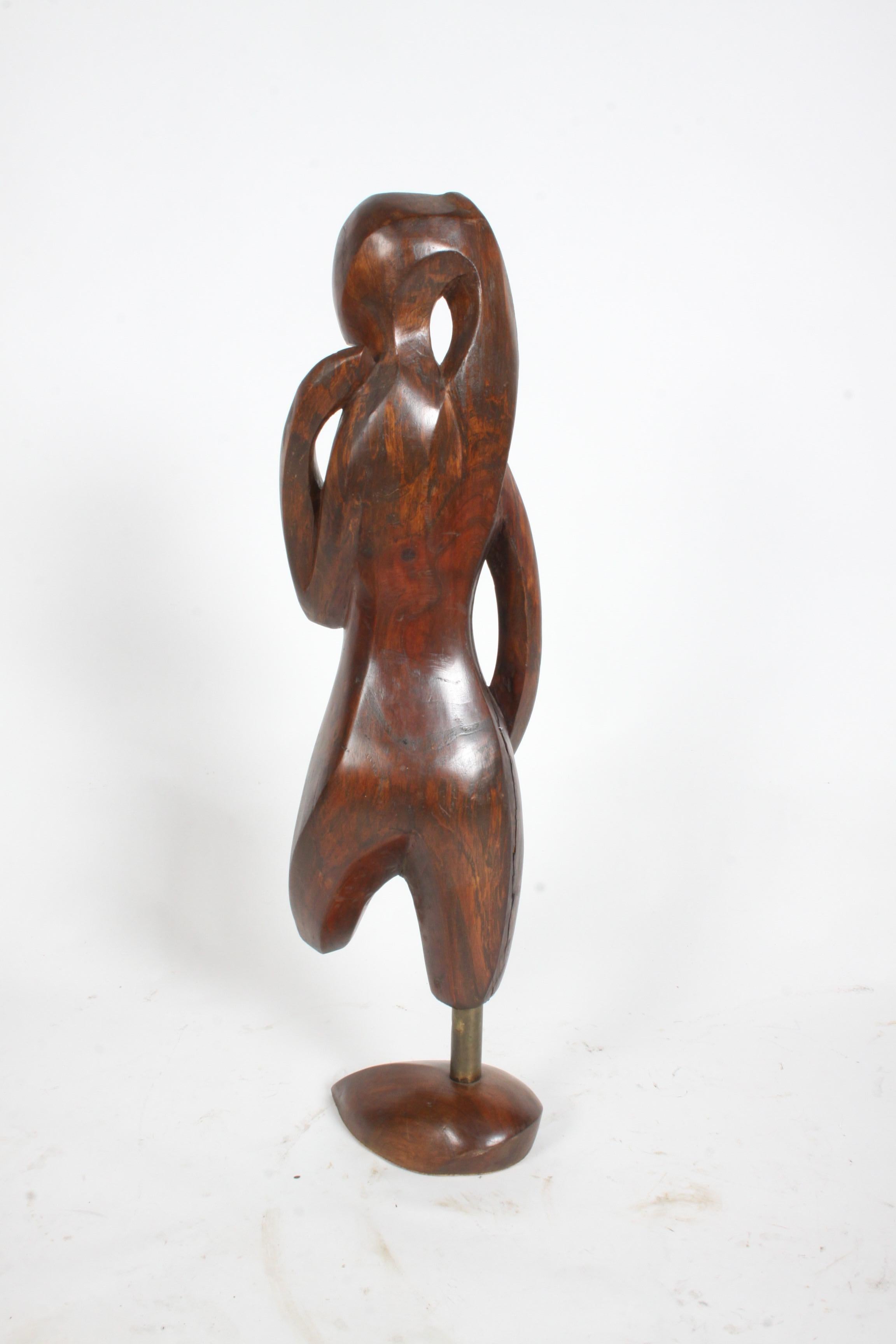 Sculptor William Conrad Severson Early 1956 Carved Sculpture of Nude Female  MCM For Sale 3