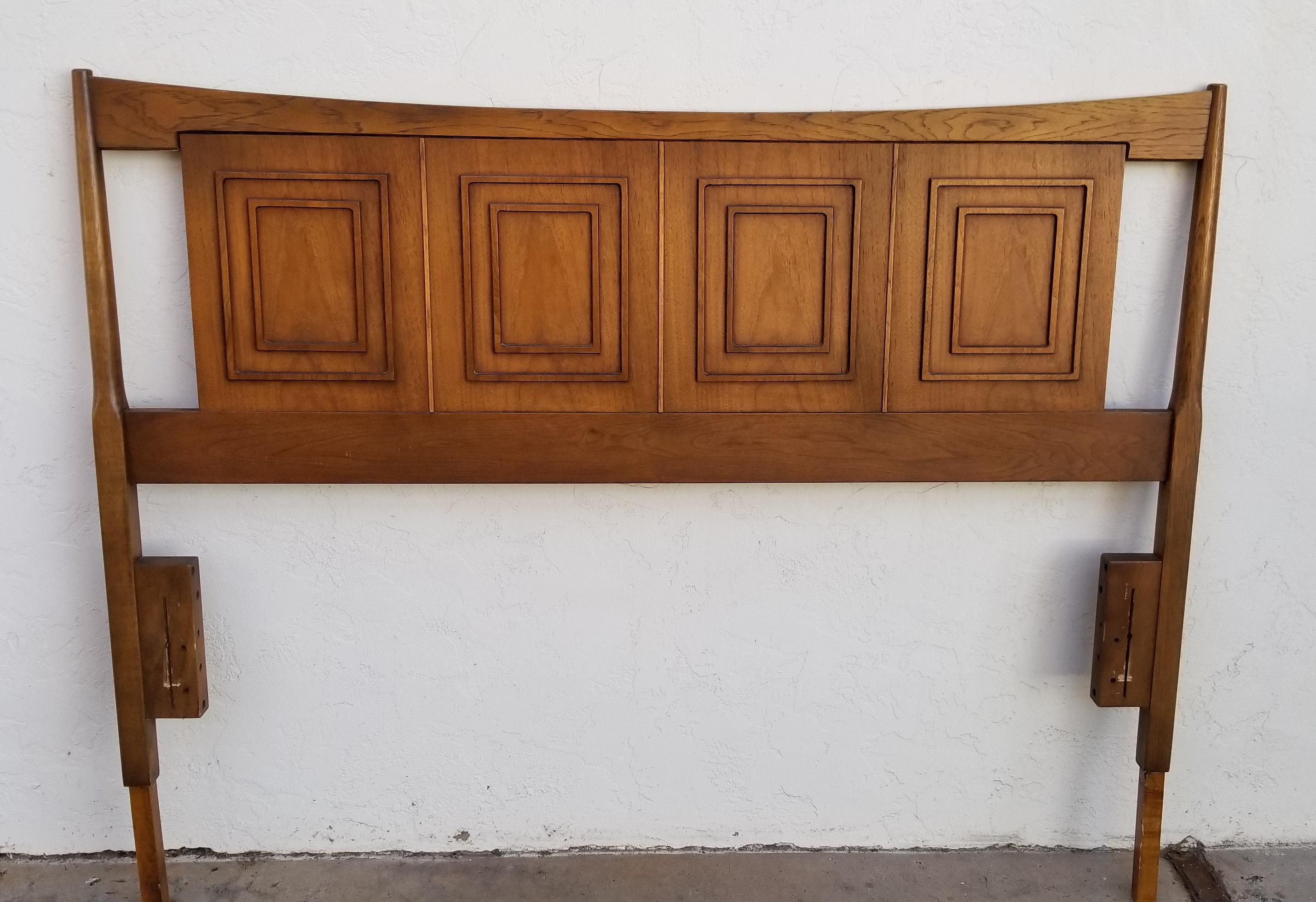 Mid-Century Modern queen size headboard. 