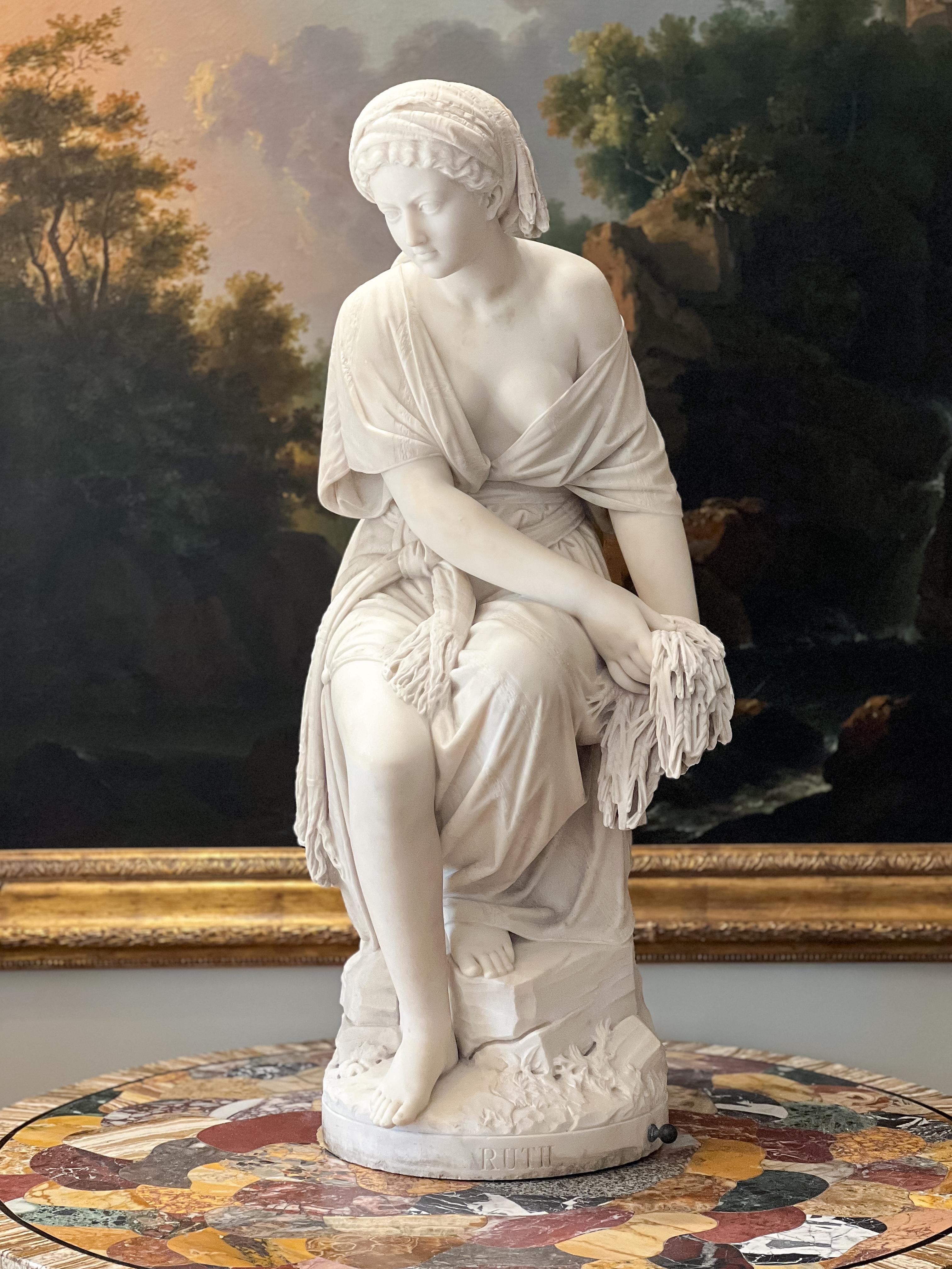 Articolo: scultura ruth
Autore: g.B.Lombardi (italiano, 1823-1880)
Caratteristiche speciali: firmato e datato 'gb. Lomardi / f. Roma / 1869