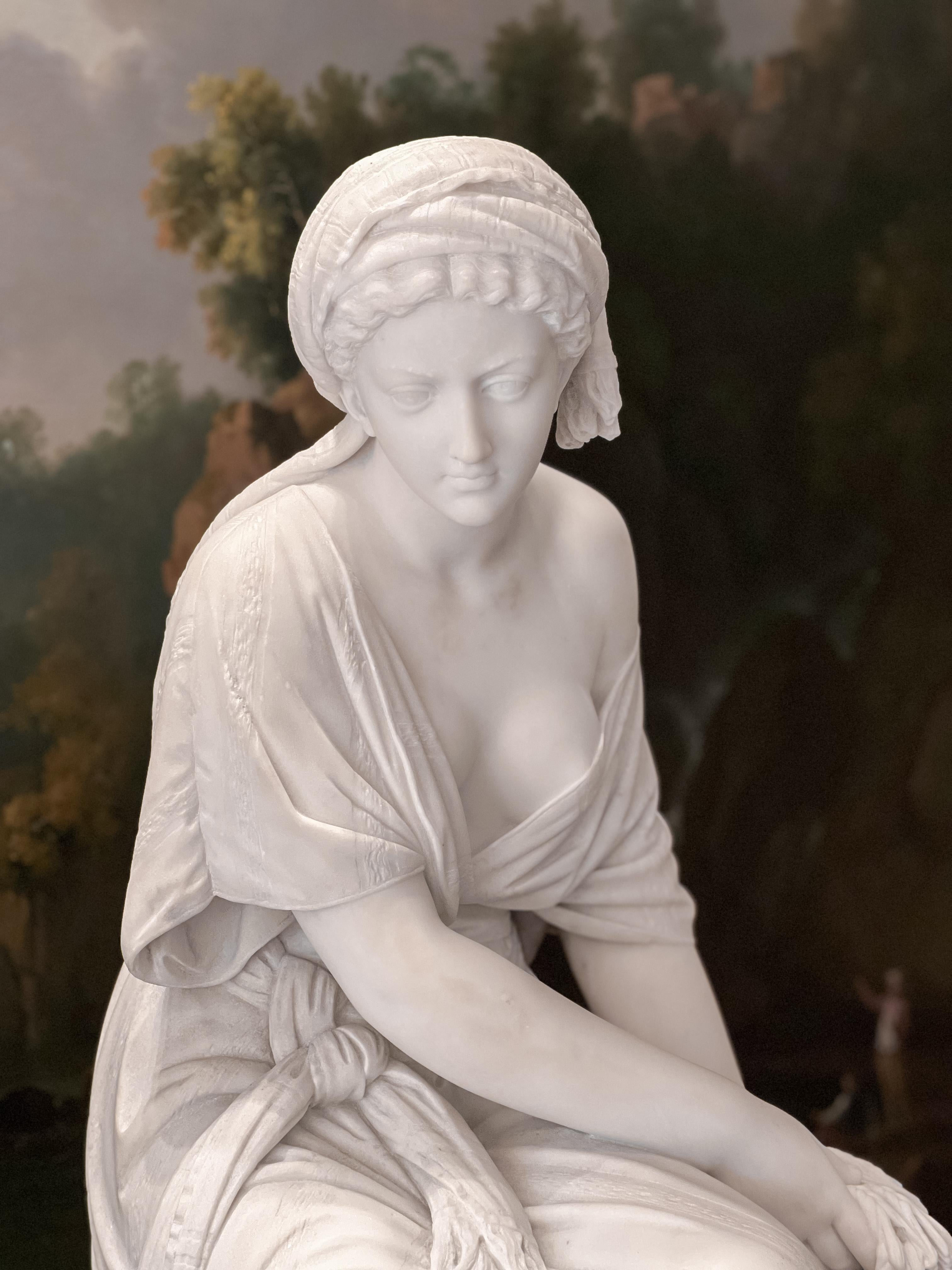 Neoclassico Lo scultore Giovanni Battista Lombardi 1869 il Ruth in vendita