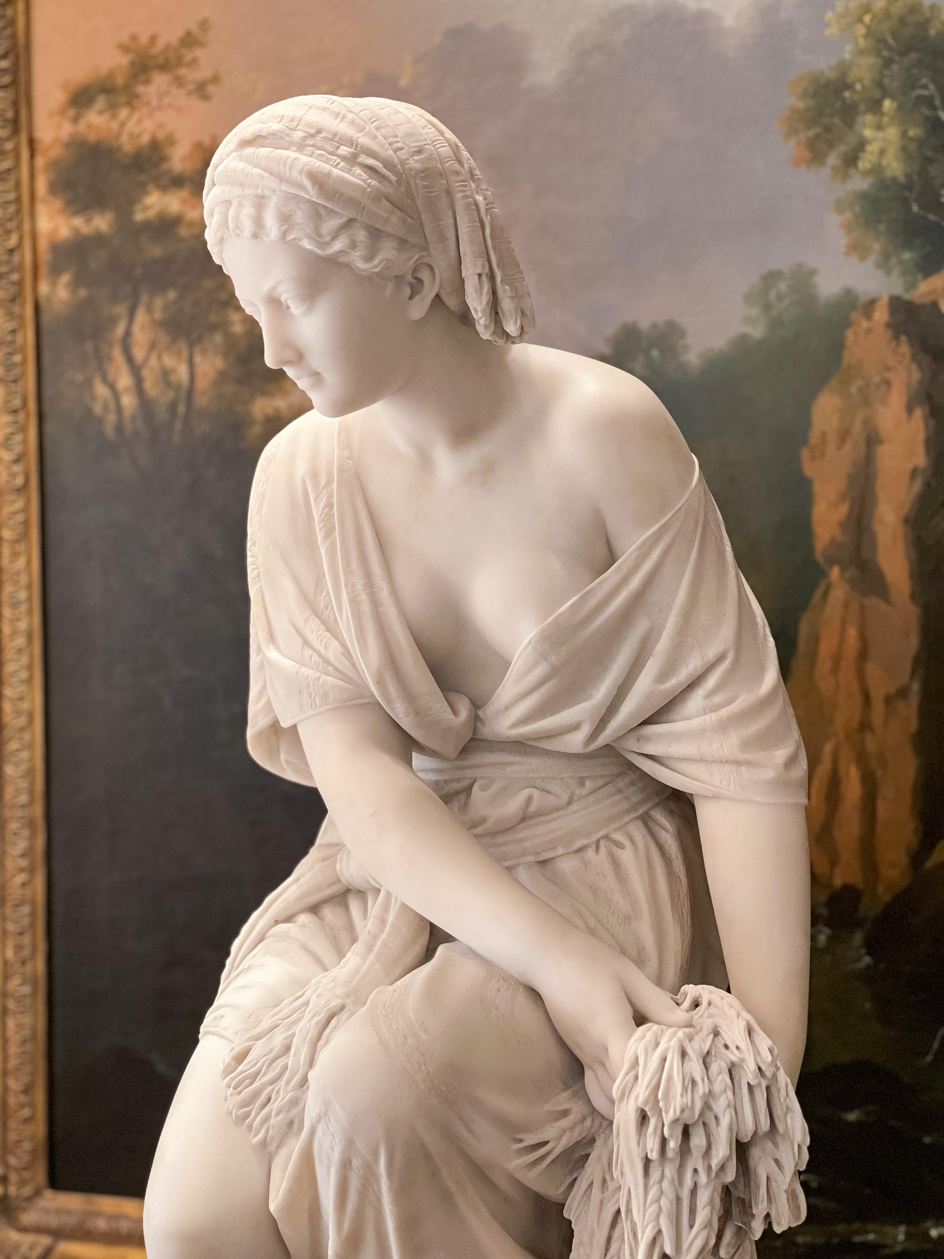 XIX secolo Lo scultore Giovanni Battista Lombardi 1869 il Ruth in vendita