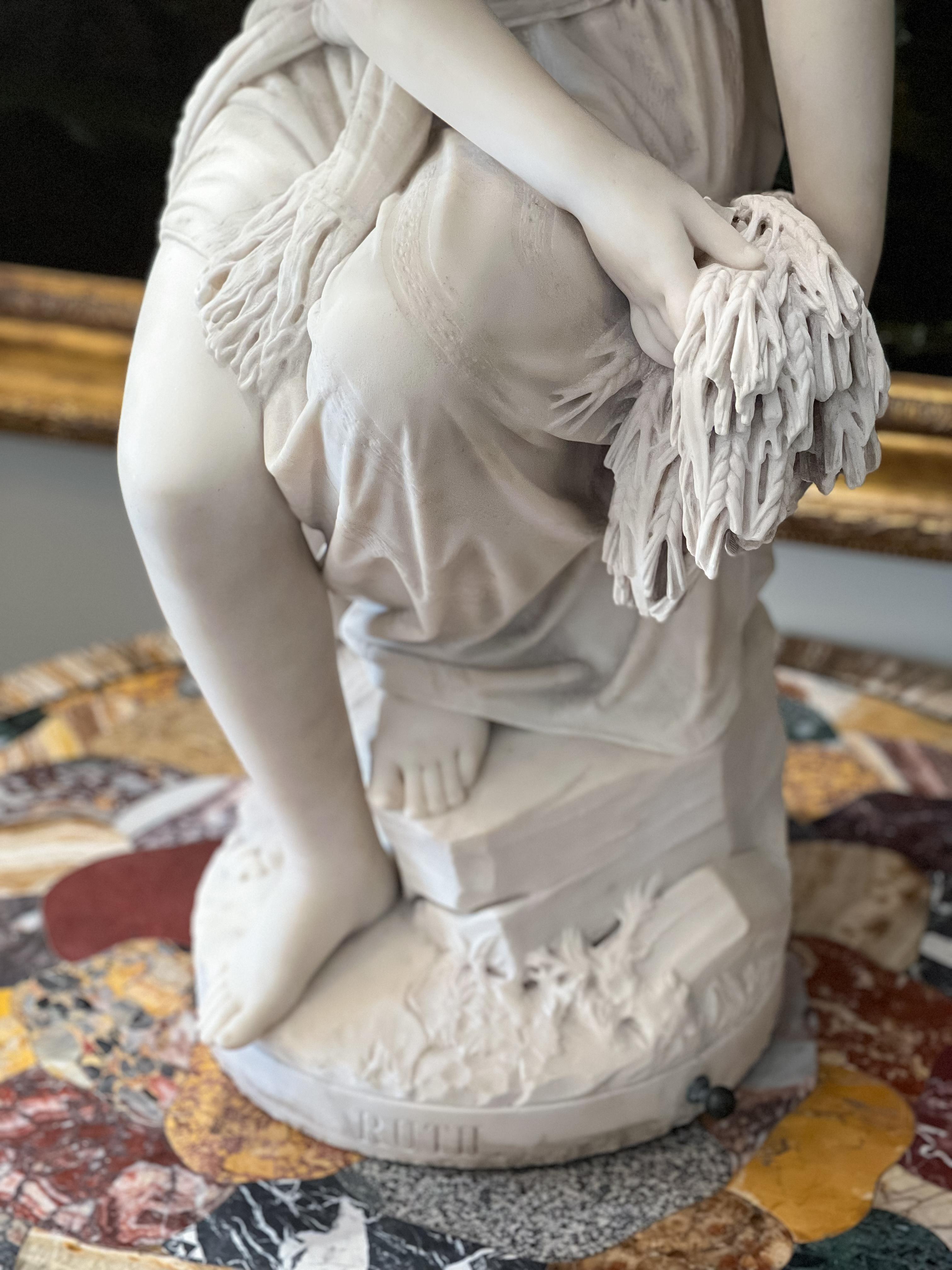 Marmo Lo scultore Giovanni Battista Lombardi 1869 il Ruth in vendita