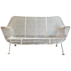 Retro Sculptura Patio Loveseat Sofa by Russell Woodard