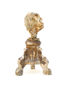 17th Century Italian Fragment Base with Mica and Fossil Ammonites