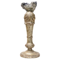 Sculptural 18th Century Italian Candlestick Fragment with Galena and Pyrite