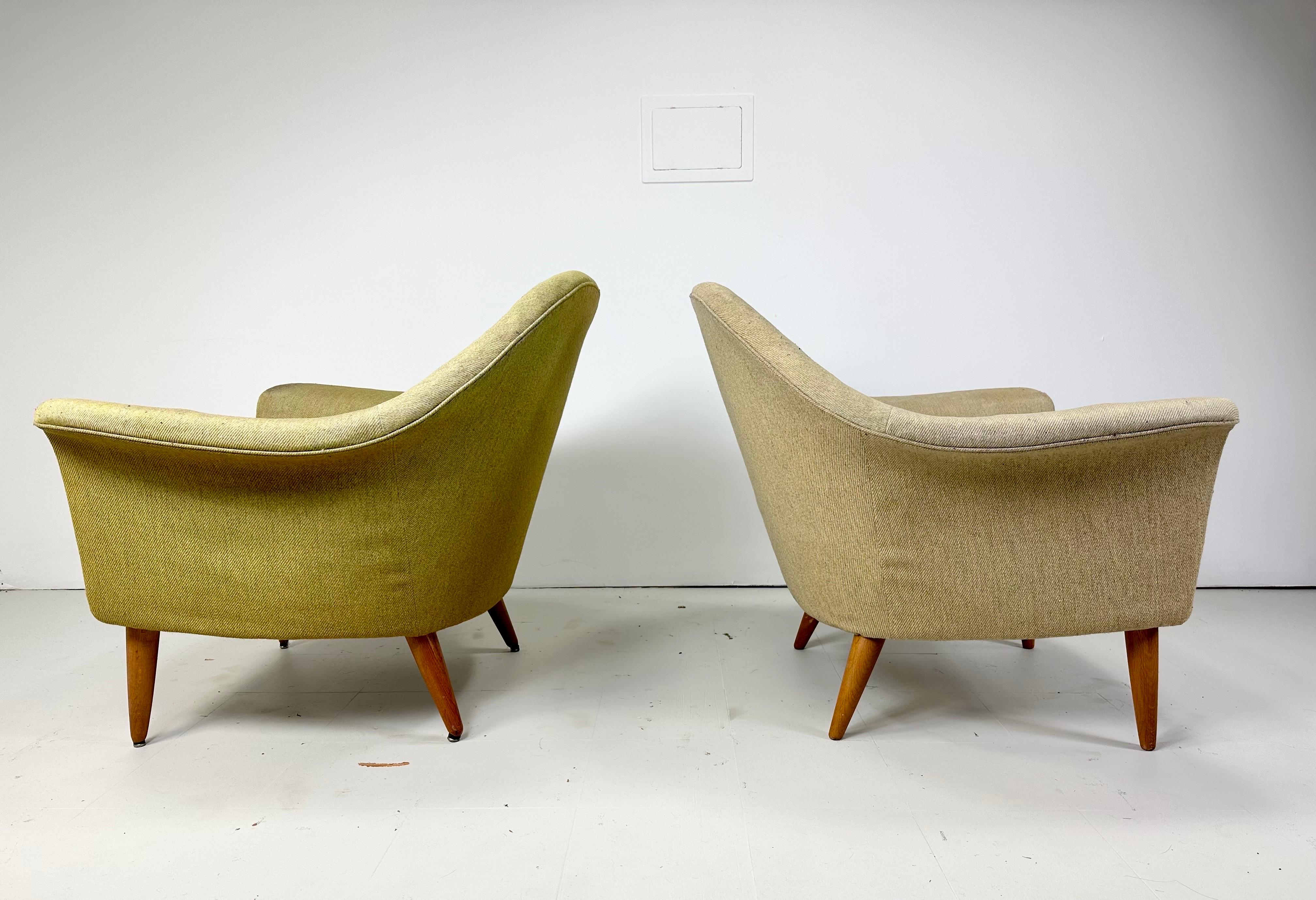 Scandinave moderne Chaises longues sculpturales des années 1950 par Broderna Andersson en vente