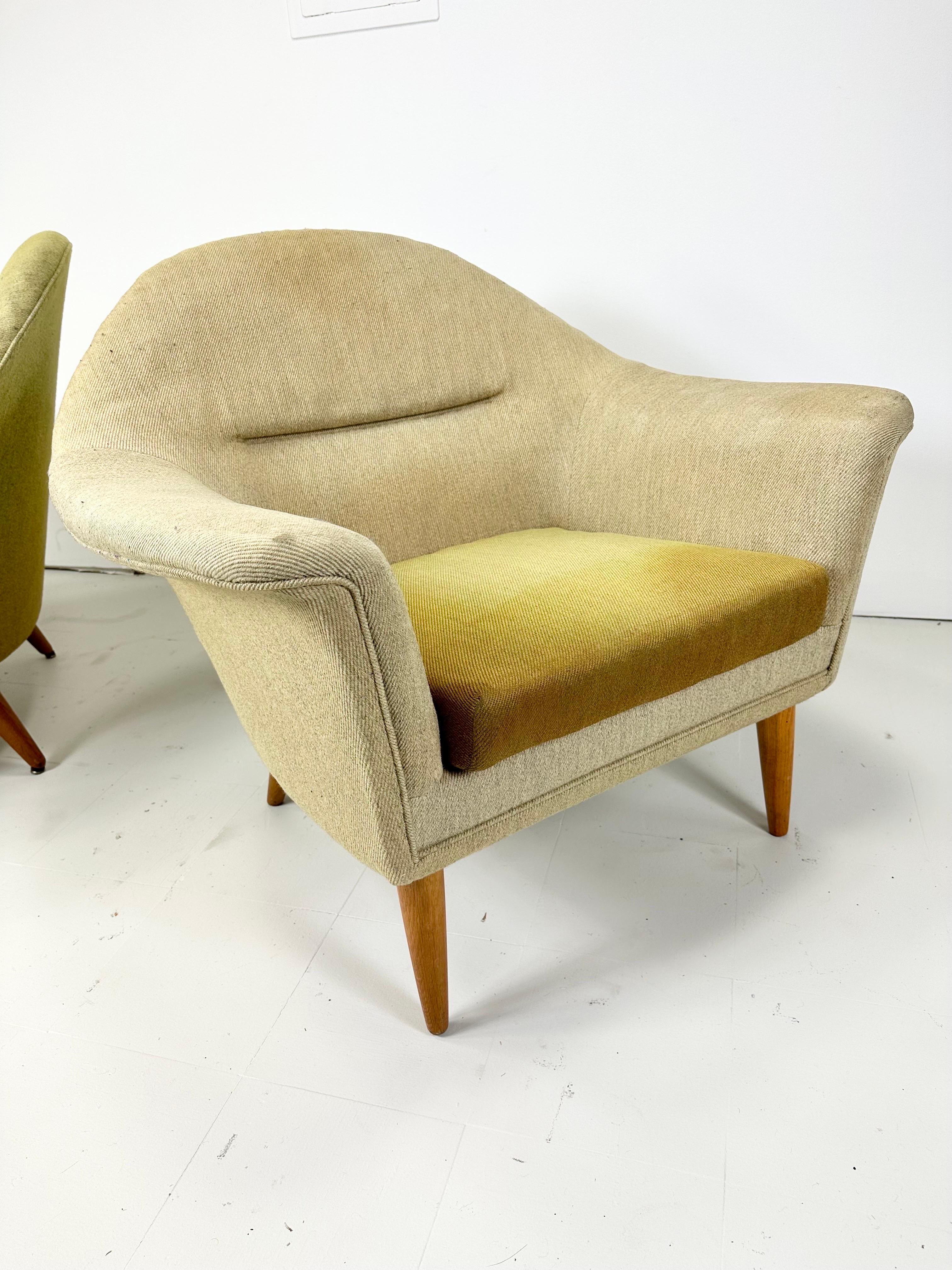 Chaises longues sculpturales des années 1950 par Broderna Andersson Bon état - En vente à Turners Falls, MA