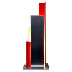 Lampe de table sculpturale en aluminium des années 1960-70 - Un chef-d'œuvre du design italien