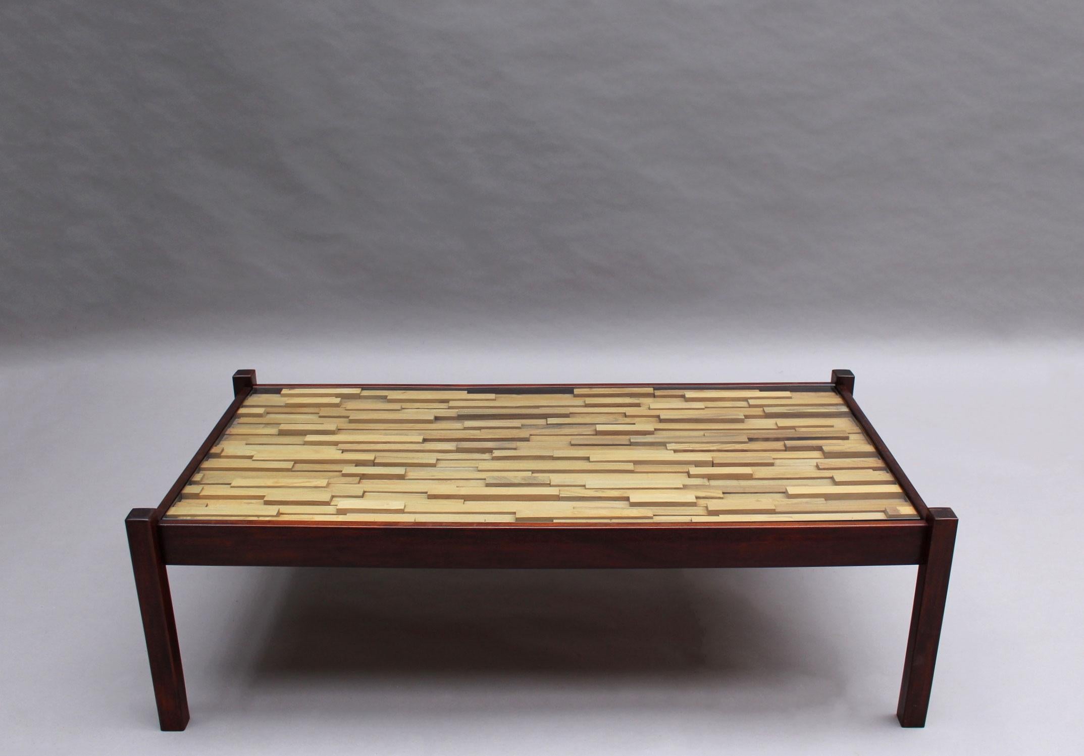 Brutalist Sculptural 1960s Brazilian Coffee Table by Percival Lafer For Sale