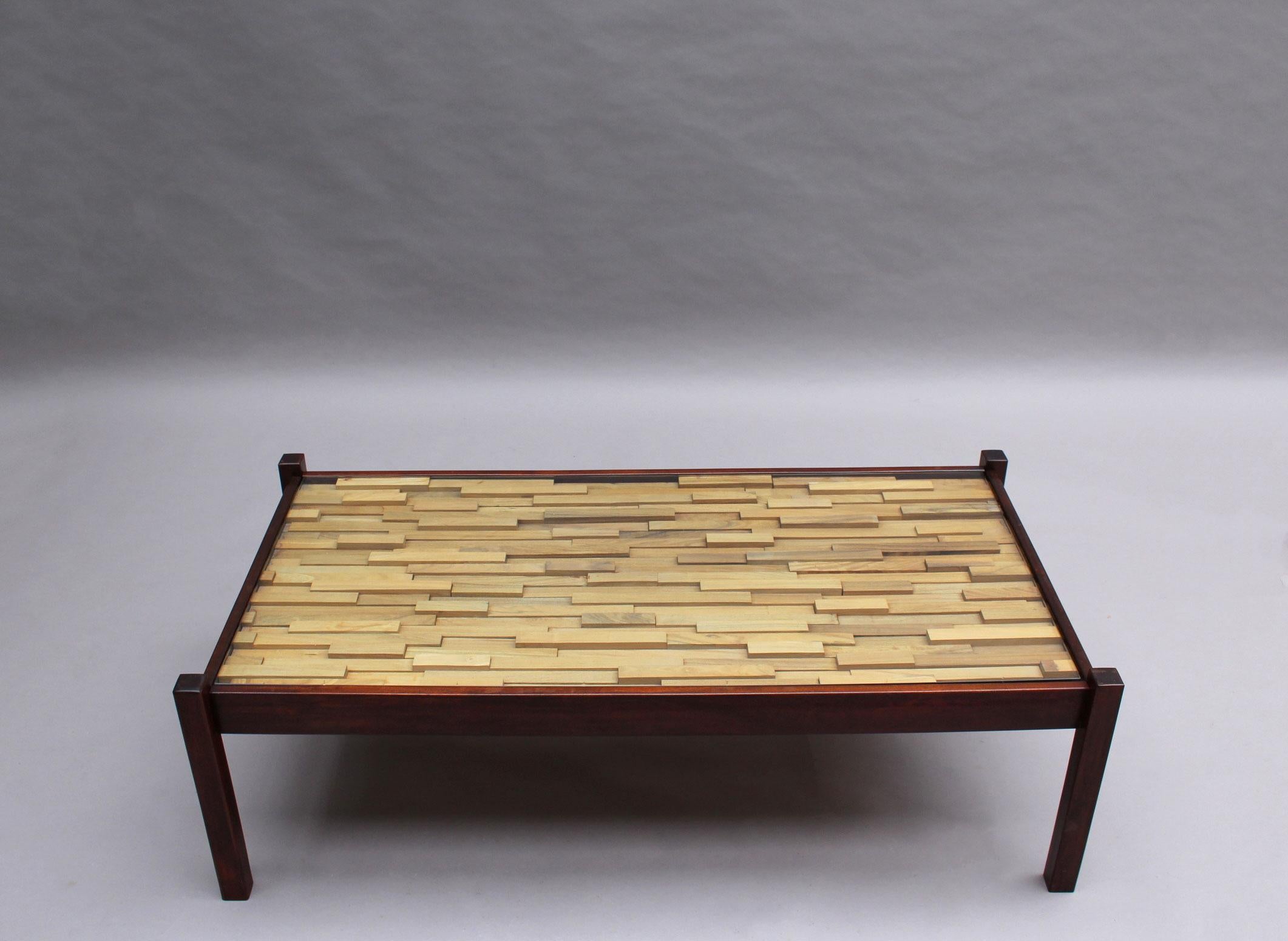 Sculptural 1960s Brazilian Coffee Table by Percival Lafer In Good Condition For Sale In Long Island City, NY