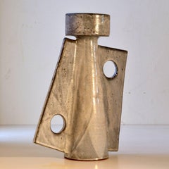 Sculptural 1970s Candlestick in Ceramic by Clive Brooker
