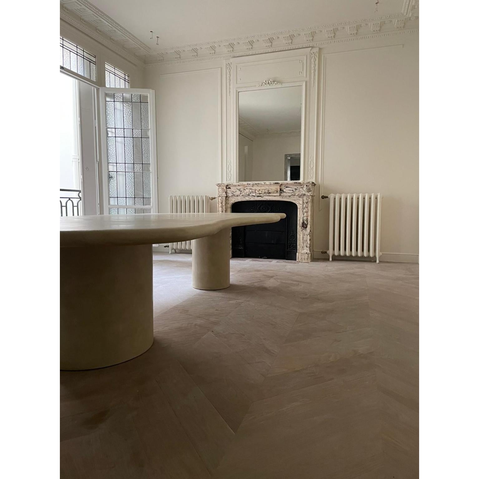 Dutch Sculptural 2 Legs Dining Table 240 by Urban Creative
