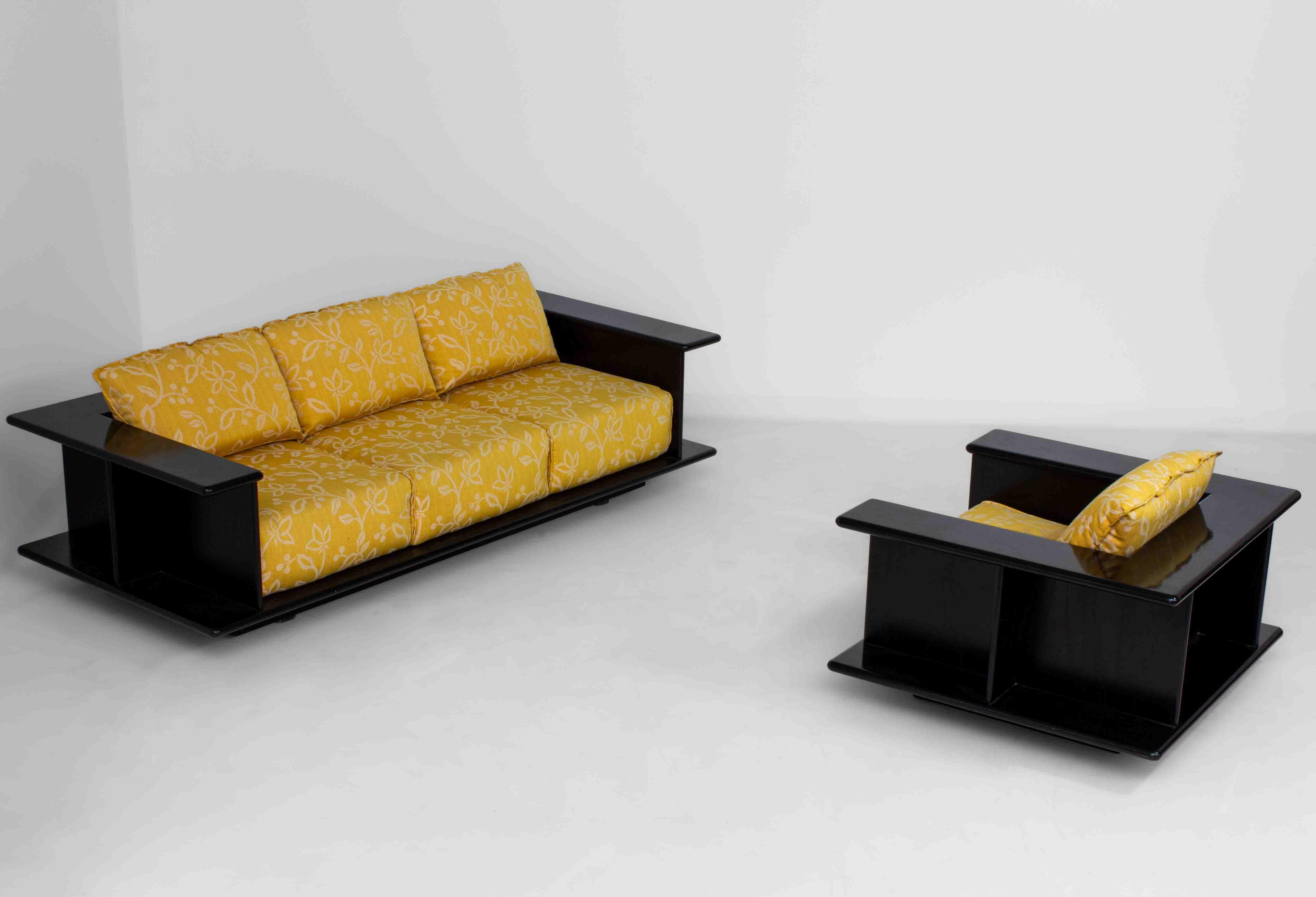 Skulpturales 3-Sitzer-Sofa von Carlo Bartoli, Italien 1970er im Angebot 3