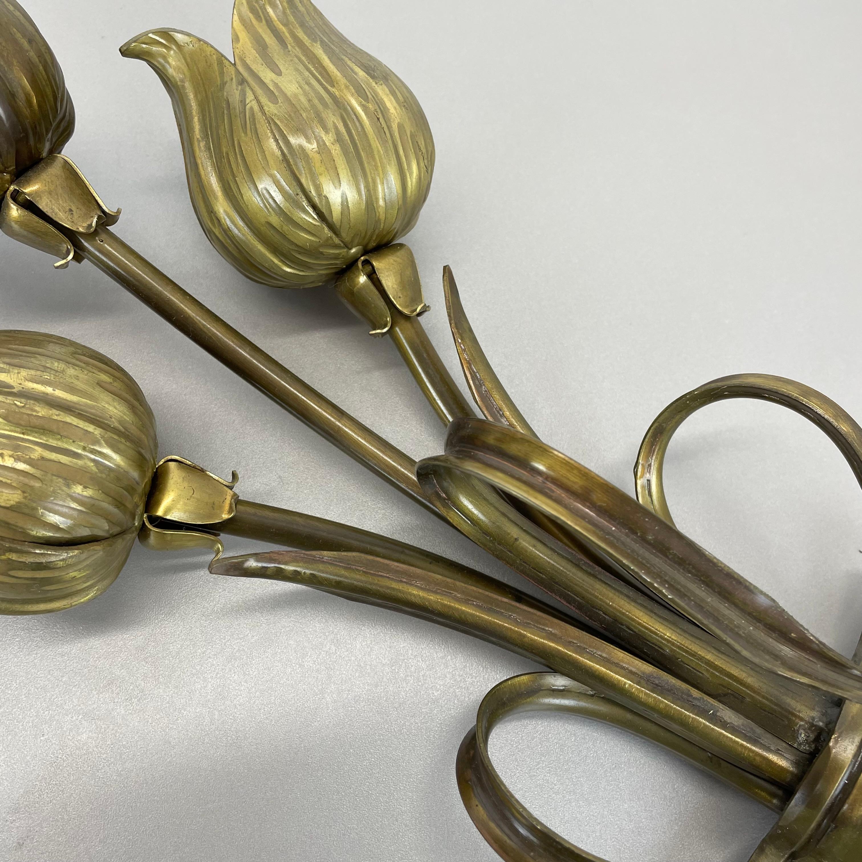 Skulpturale 44cm Messing Stilnovo Stil 