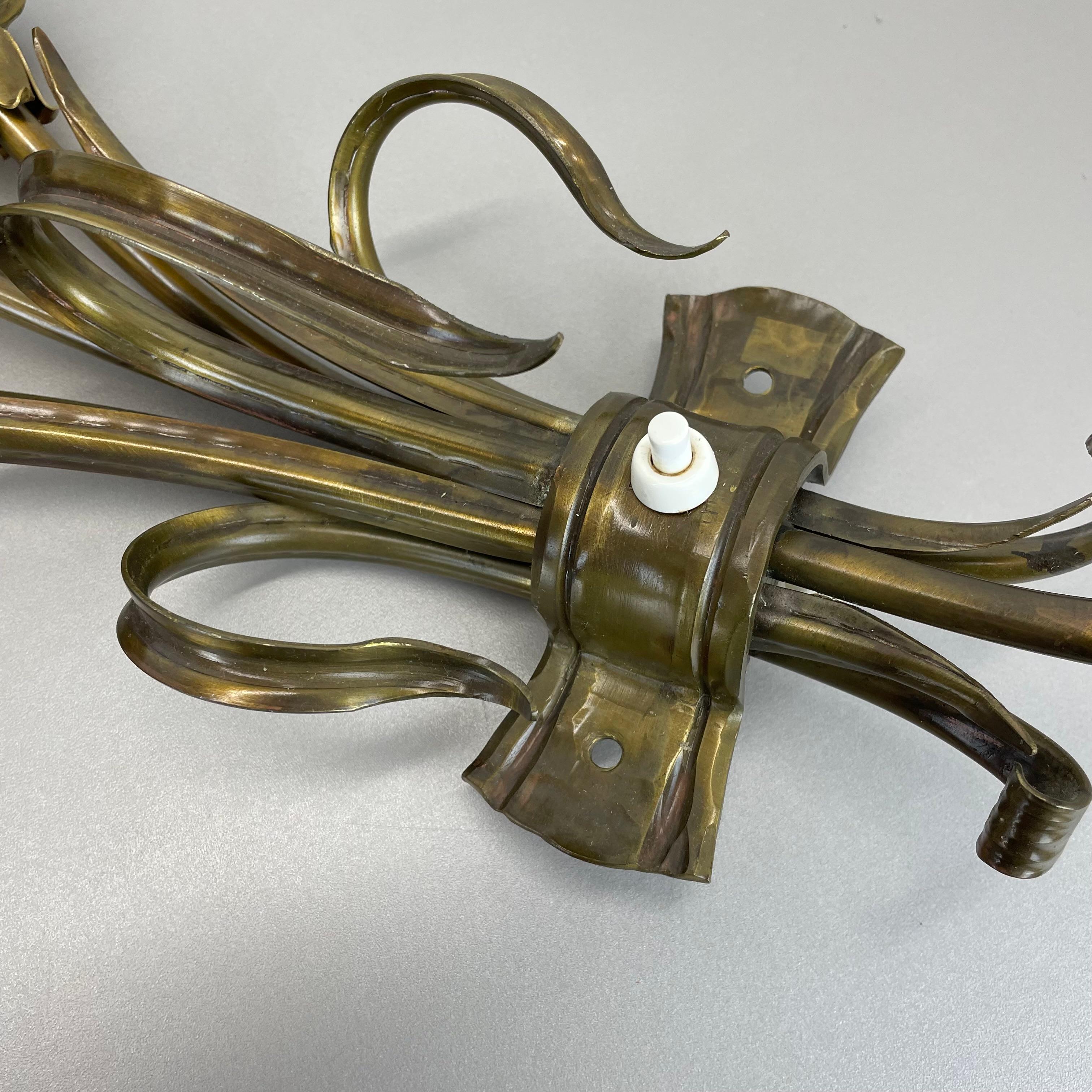 Skulpturale 44cm Messing Stilnovo Stil 