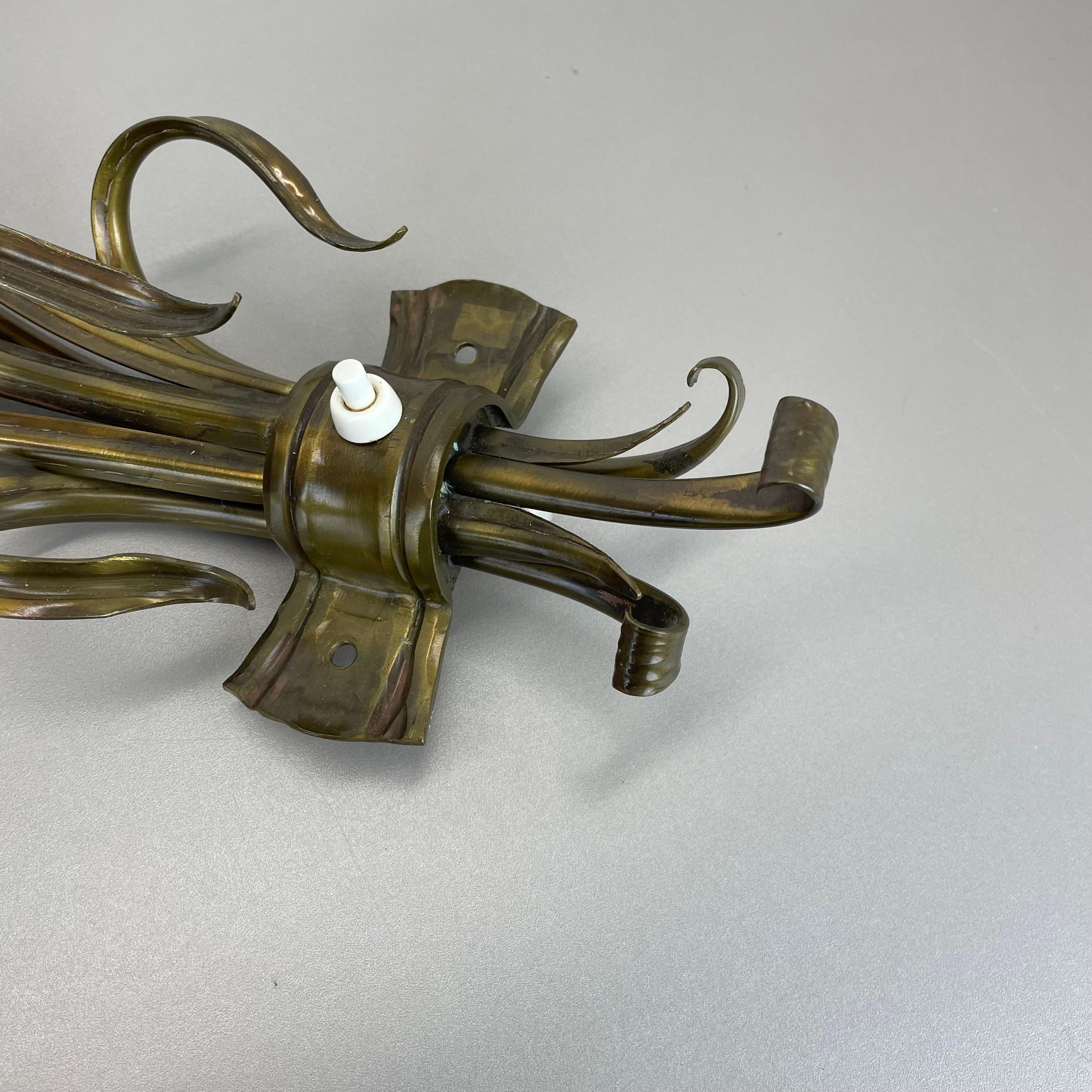 Skulpturale 44cm Messing Stilnovo Stil 