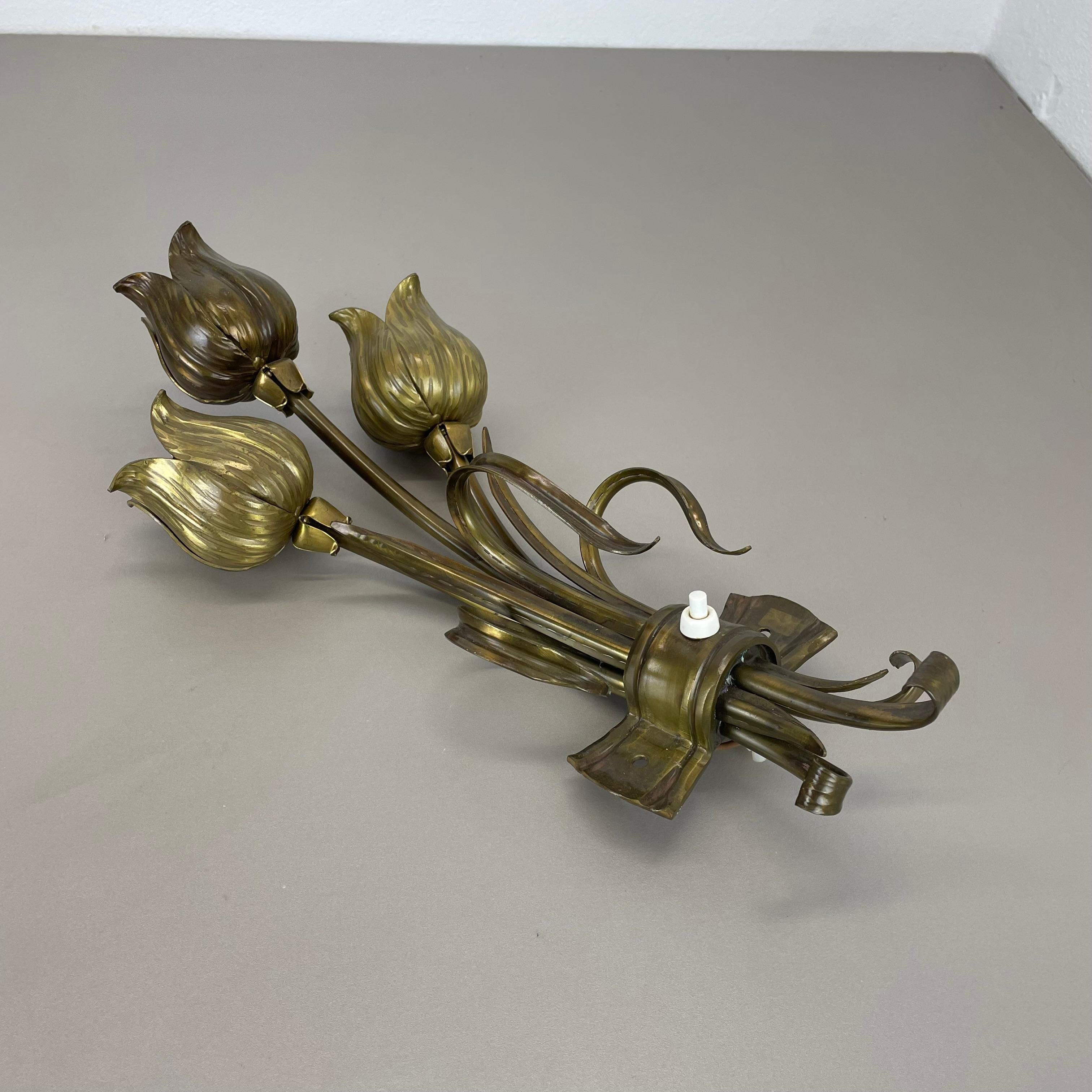 Skulpturale 44cm Messing Stilnovo Stil 