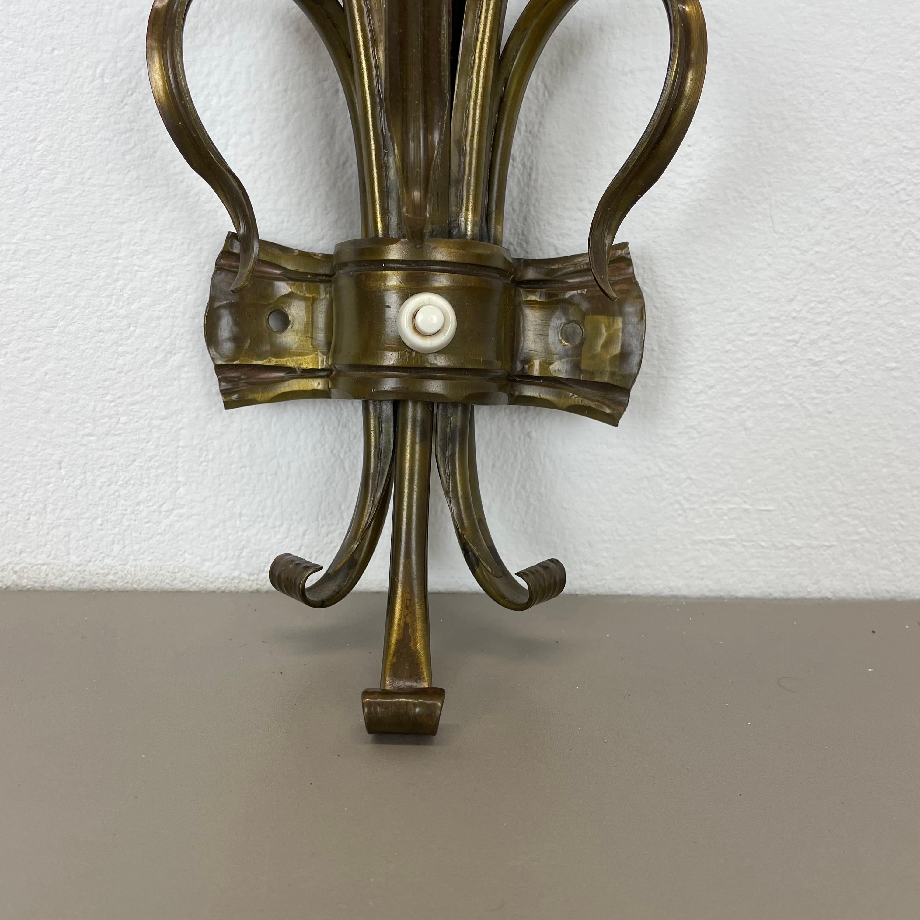 Skulpturale 44cm Messing Stilnovo Stil 