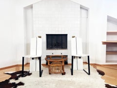 Sculptural 80s Postmodern Dutch Accent Chair, Metal, Wood-- One Chair