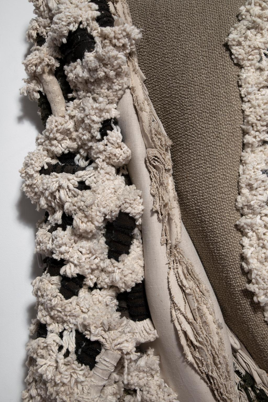 Robert Kid  Fabric & Yarn Weaving Sculptural In Good Condition In Bloomfield Hills, MI