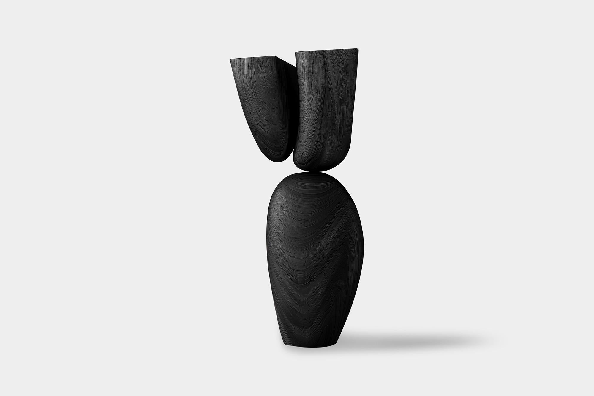 Messicano Accento scultoreo Lull No73 - Scultura in legno realizzata a mano da NONO in vendita