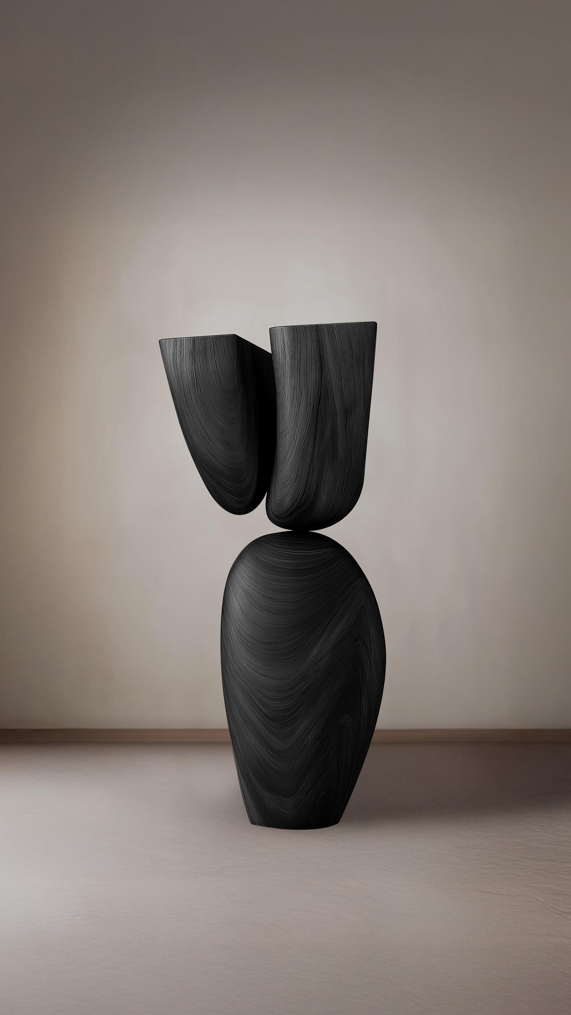 XXI secolo e contemporaneo Accento scultoreo Lull No73 - Scultura in legno realizzata a mano da NONO in vendita