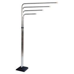Sculptural adjustable chrome floor lamp by Goffredo Reggiani 1970's