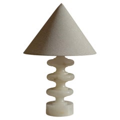 Sculptural Alabaster Table Lamp