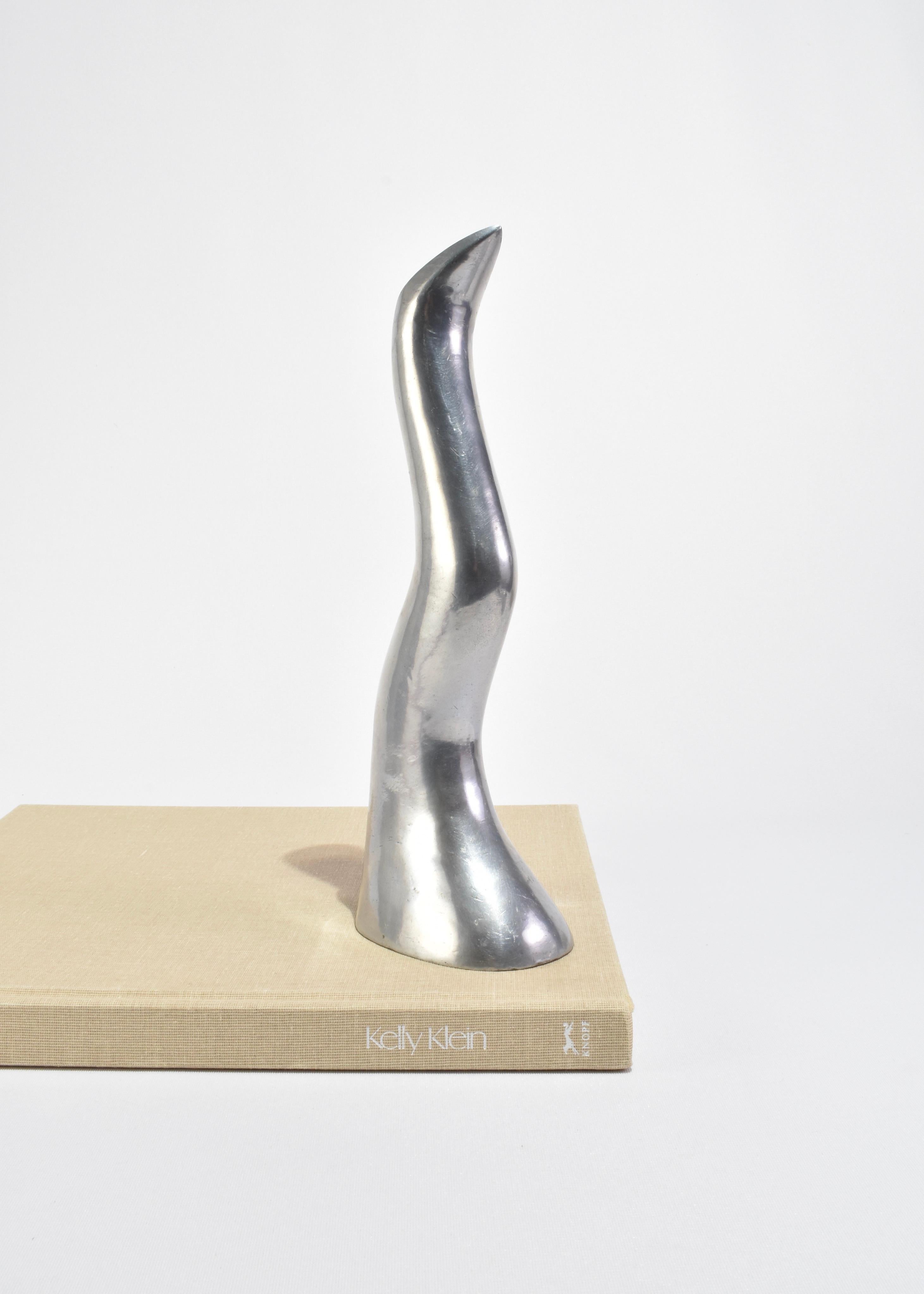 Sculptural Aluminum Candlesticks In Good Condition For Sale In Richmond, VA