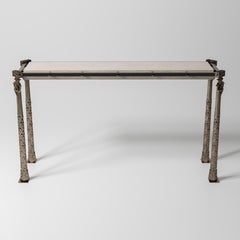 Sculptural, Aluminum, "Classic Fusion" Console, Parisii Collection