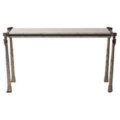 Sculptural, Aluminum, "Classic Fusion" Console, Parisii Collection Sculptural, Aluminum, "Classic Fusion" Console, Parisii Collection