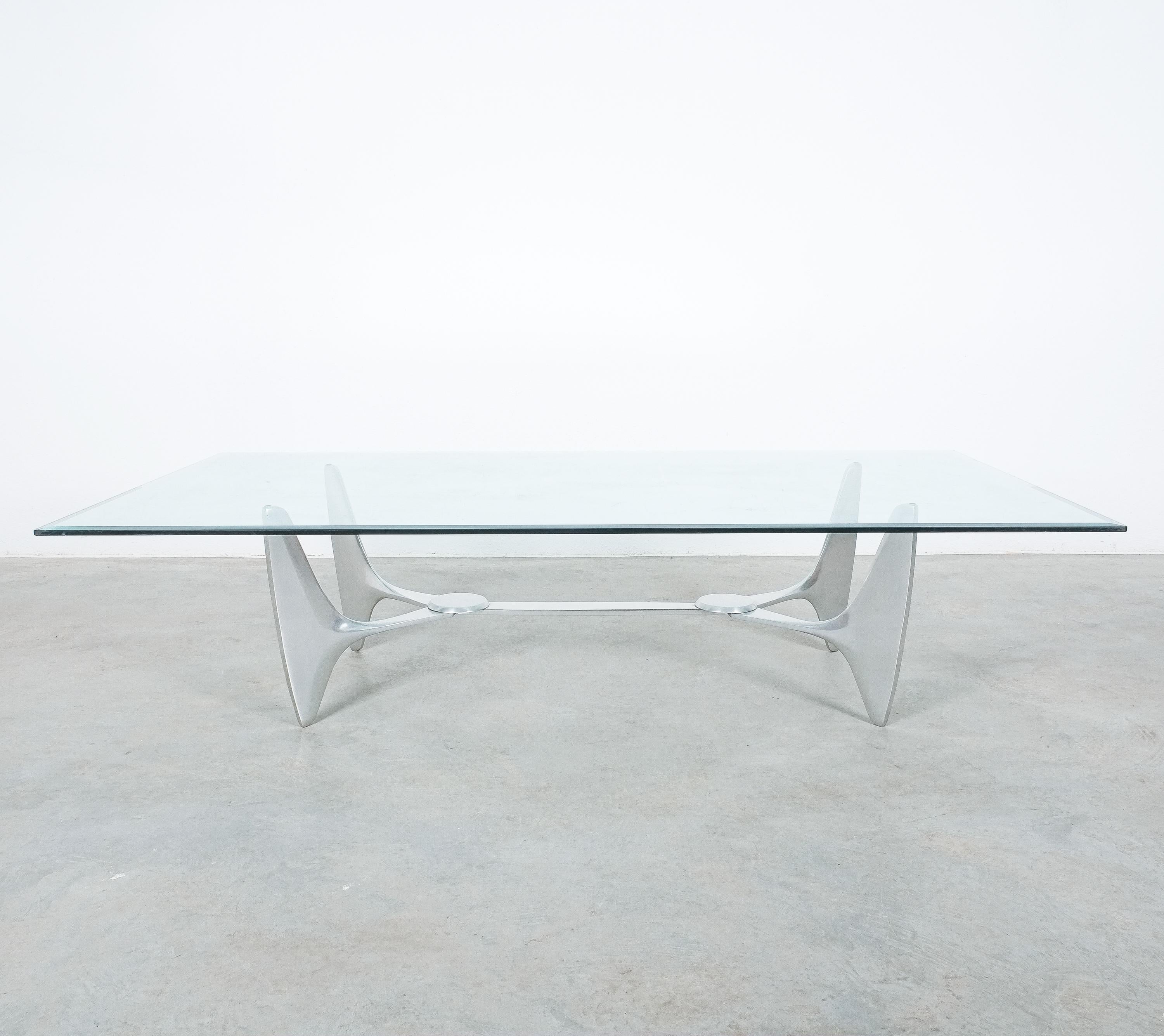 Sculptural Aluminum Coffee Table by Knut Hesterberg, Germany, Circa 1960 2