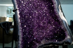 Sculptural Amethyst Geode Wings with Dense Sparkly Purple Druzy